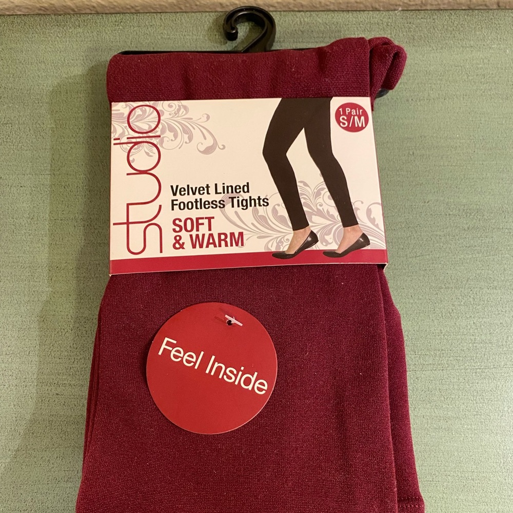 Burgundy/ Maroon Colored Leggings